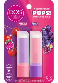 Resim Eos Electric Cherry + Grape Fizz 2'li Dudak Balsamı 2x4gr 