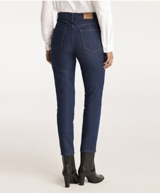 Resim Yargıcı Mom Fit Denim Pantolon Koyu İndigo 