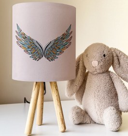 Resim Talia Home Renkli Kanatlar Çocuk Odası Abajur Masa Lambası TLAB-056 