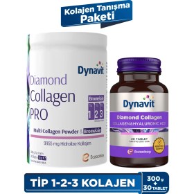 Resim Dynavit Multi Collagen Powder Bromelain & Collagen Hyaluronic Acid - Kolajen Tanışma Paketi 