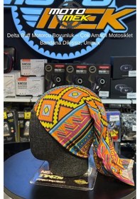 Resim Delta Buff Motorcu Boyunluk Çok Amaçlı Motosiklet Bandana Dikişsiz, Unisex 