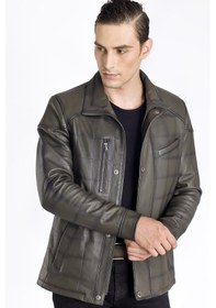 Resim Doğal Desenli Spor Deri Kaban Yeşil 