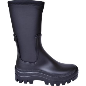 Resim Igor W10301-002 Kadın Siyah Yağmur Botu PVC Dış Materyal 5 cm Topuklu Rahat Tasarım 