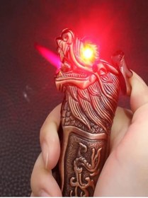 Resim MODİSTA GİFT SHOP Ejderha figürlü hem çakı çakmak modeli 