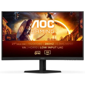 Resim ETK TEKNOLOJİ AOC C27G4ZXE 27 inch 280Hz 0.3Ms HDMI DP ADAPTIVESYNC FHD FAST VA CURVED OYUNCU MONİTÖRÜ 
