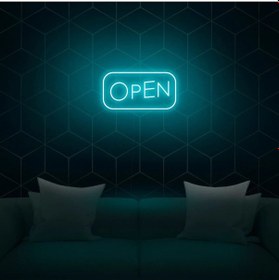 Resim Open Yazılı Neon Tabela Kırmızı 