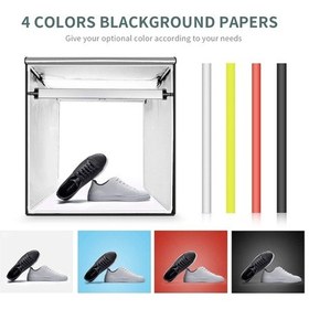 Resim LED Işıklı 40 x 40 CM Profesyonel Fotoğraf Ürün Çekim Çadırı 