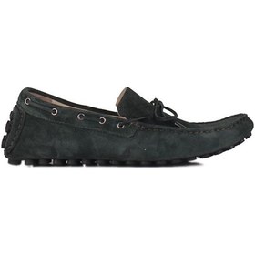 Resim Kalahari 352921 677 Erkek Yeşil Süet Büyük Numara Loafer Yeşil 