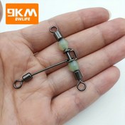 Resim 9KM 15 Adet 3 Yollu Döner, Deniz Balıkçılığı Malzemesi, Paslanmaz Çelik T Şekilli Balıkçılık Varil Döneri Işıklı Boncuklu, Balıkçılık Ekipmanları,Tuzlu su balıkçılığı,Tşekilli Döner,Namlu Döner,Yüksek Kaliteli Balıkçılık Malzemeleri,Hassas Döner,Balıkçılık Aksesuarı,Döner Takım,Derin Deniz 