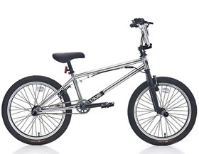 Resim CARRARO RAVE PRO BMX BİSİKLET 275H V 20 JANT 1 VİTES KROM-MAT SİYAH-BEYAZ 