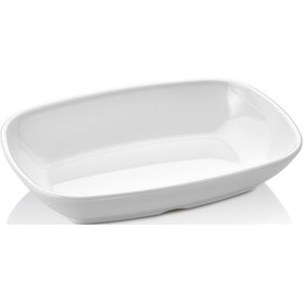 Resim Melamin Lokanta Tipi Kare Kayık Çerezlik Kase 3 No 20x14.4x4 Cm 