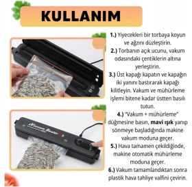 Resim Gültekin Gıda Vakum ve Mühürleme Makinesi- Yiyecek Tazeliği Koruma Ev ve Restoran Için 