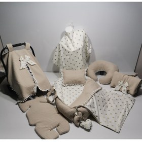 Resim Balamira Waffle Vizon Micemauslu 10 Parça Babynest Seti 