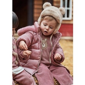Resim Mayoral Kışlık Kız Bebek Kapşonlu Uzun Mont Pembe - Pembe / 2 Yaş 