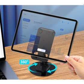 Resim Katlanabilir Telefon Tutucu Stand Yuvarlak Tabanlı Cm-074 