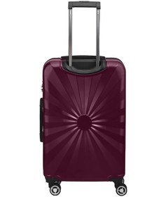 Resim 3'lü Valiz Seti Polikarbon Valiz 4x2 Teker Bordo 1809 Bordo 