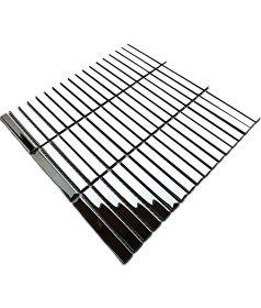 Resim MozaiKristaL Mutfak Tezgah Arası ve Iç Dekorasyon Için 15X98MM. Gümüş Krom, 30X30CM. Fileli Kristal Mozaik. 