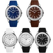 Resim Sones Skmeı 2399 Üç Gözlü Altı İğneli Çelik Bantlı Kuvars Saat Erkek İş Günlük Saati Altın 