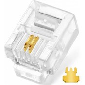 Resim Molix 6P2C Rj-11 Telefon Jack Konnektör 100 Adet 