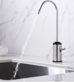 Resim Su Arıtma Musluğu Mat Krom Nikel Özel Kollu Model Yeni 