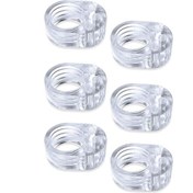 Resim Kapı Kolları İçin Duvar Koruyucusu 6'lı Paket Şeffaf 