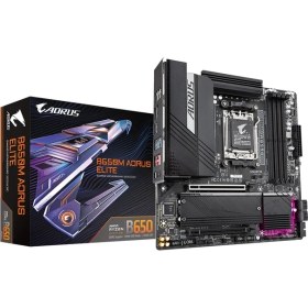 Resim Gigabyte B650M Aorus Elıte Soket Am5 Ddr5 8000MHZ (Oc) Matx Gaming (Oyuncu) Anakart 