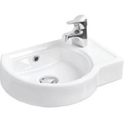 Resim Güral Puzzle Lavabo Sağ Delikli - Beyaz 30X43 cm 