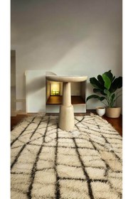 Resim Simillo Home&Living WOOD Wooden Ahşap Tekli Ürgüp Mantar Yan Sehpa Modern Naturel Renk Fiskos 