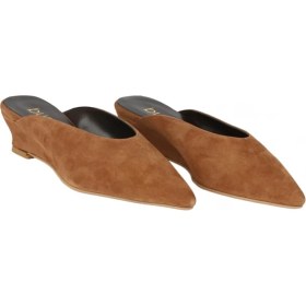 Resim Bueno Shoes Taba Süet Kadın Topuklu Terlik 