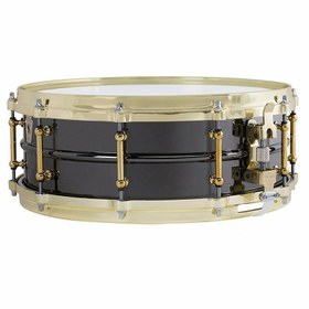 Resim Ludwig LB416BT Black Beauty Trampet (5x14) | Pirinç Tüp Lugs Lüks Görünüm 