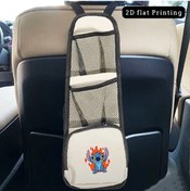 Resim Xuweiwei 1 Adet Disney Stitch Resmi Lisanslı Araç Organizer Cep Telefonu Tutucu Ve File Cepli Stitch Tasarım Tüm Arabalarla Uyumlu 