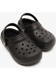 Resim Crocs Classic Lined Clog Kids Çocuk Siyah Terlik 207010-060 Siyah 