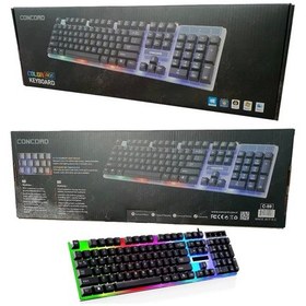 Resim Q Gaming Oyuncu Türkçe Klavye Işıklı Concord C-59 