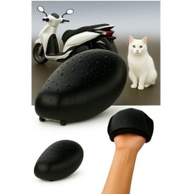 Resim Honda Alpha Uyumlu Sele Kılıfı Honda Alpha Koltuk Kılıfı Su Geçirmez Siyah 