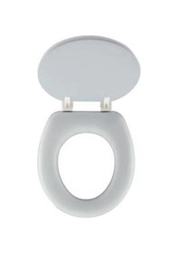 Resim Comfort Lüks Klozet Kapağı Beyaz Kalp Desen 