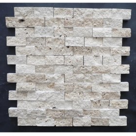 Resim Antalya Taş Market Klasik Traverten 2,3x4,8 Cm Fileli Patlatma Taş 