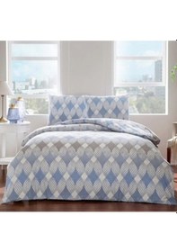 Resim Taç Flanel Begona Çk Nevresim Takımı Mavi 