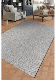 Resim Youdayhomecollection Mila -beyaz/antrasit - Mutfak,koridor-kaydırmaz Taban- Robot Süpürgeye Uyumlu-kolay Temizlenebilir-sisal - 120x400 Çok Renkli 
