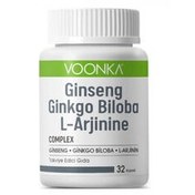 Resim Voonka Ginseng, Ginkgo ve L-Arjinin İçeren Takviye Edici Gıda 32 kapsül 