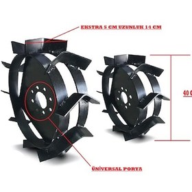 Resim Dalaz, Antrac 200 Go Çapa Makinası Uyumlu Çelik Teker Takımı 