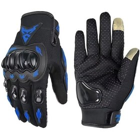 Resim Motocentric Mc-010 Rüzgar Geçirmez Karbonfiber Koruyuculu Motosiklet Eldiveni 