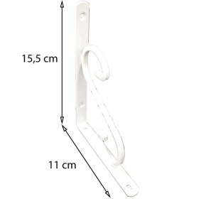 Resim Ferforje Raf Altı No:1 Beyaz 