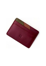 Resim Helmbrook London Elton Erkek Bordo Plus Color Deri İnce Tasarım Çok Bölmeli Rfid Korumalı Kartlık Bordo 