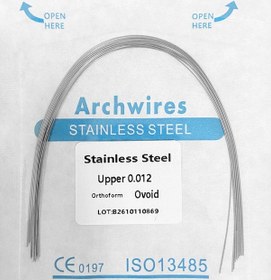 Resim 10 Adet Diş Paslanmaz Çelik Tel Ortodonti Kemerler Süper Elastik Ovoid Archwire Dikdörtgen/yuvarlak Diş Hekimi Orto Malzemesi 2 Chına 