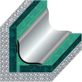 Resim Tekprofil Iç Köşe Parke Bitiş Profilleri Boy:2.7m 