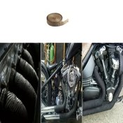 Resim 1 adet Motosikletler ve Arabalar için Yüksek Sıcaklığa Dayanıklı Egzoz Sarma Bandı - 2m/78.7" Kahverengi Cam elyafı Isı Yalıtım Bantı, Gürültüyü, Emisyonları ve Kaçakları Azaltır, Yanıklara Karşı Korur, Yanmaz ve Sızdırmaz Tasarım, Isıya Dayanıklı Mat 