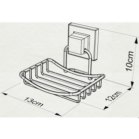 Resim Teknotel Ef265 Krom Yapışkanlı Krom Sabunluk 