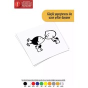 Resim Öpüşen Bebekler - Araç, Oto, Laptop, Duvar Uyumlu Sticker 40 32 Cm 