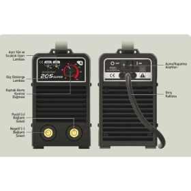 Resim Nublado Kaynak Inverter Demir Metal Kaynak Makinesi 180 Amper 5.9 Kw Makina Ark Kaynağı Rutil Bazik Elektrot 