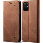 Resim Eabhulie Oneplus 8t Için Retro Deri Flip Cüzdan Standlı Kılıf (Yurt Dışından) 